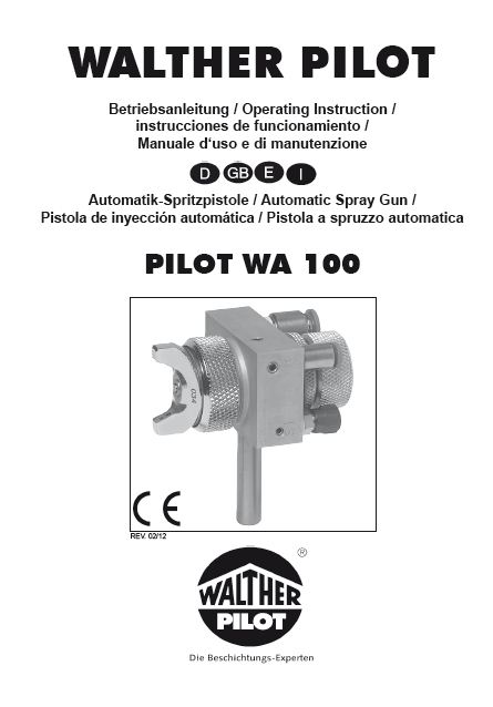 PILOT WA 100 User Manual PDF Manual